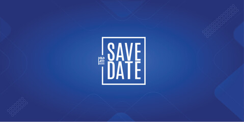 Save the date banner. Can be used for business, marketing and advertising. logo graphic design of event summit made for Technology and upcoming events.