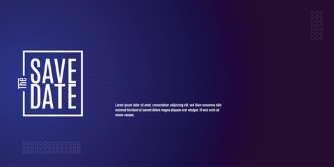 Save the date banner. Can be used for business, marketing and advertising. logo graphic design of event summit made for Technology and upcoming events.