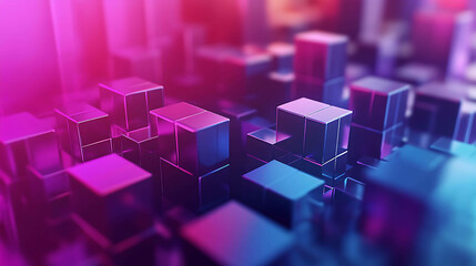 Fototapeta premium Abstract digital art with colorful lines.