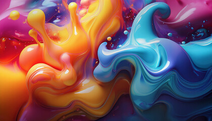 Watercolor animation, fluid, gradient