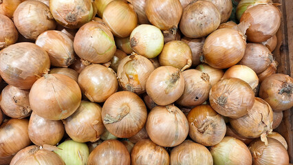 onions at the market
