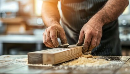 Creative hands engaged in a diy home project for personal touch and unique style