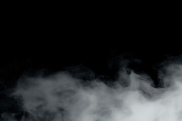 Fog overlay on a black background
