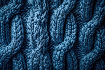 Close-up of knitted fabric. Perfect for design projects related to warmth, comfort, and winter.