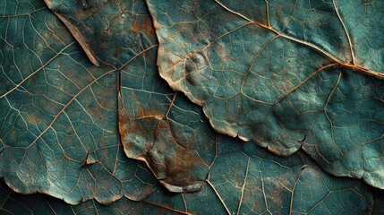 Close-up of layered leaves. Perfect for nature, texture, and background designs.