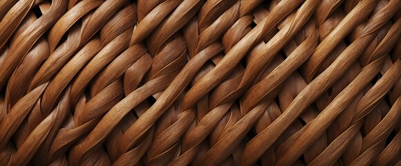 surface of rattan woven texture background