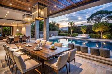 Fototapeta premium Interior Modern Luxury House Design