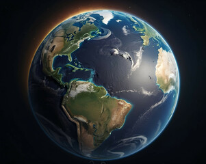 Fototapeta premium Planet Earth map