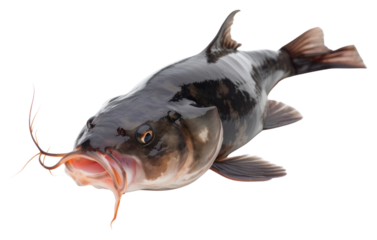 PNG Photo of catfish animal white background underwater.