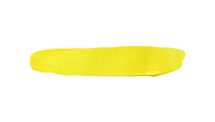Yellow brush with transparent image of PNG format extension.