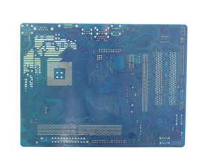 Blue of computer motherboard iwith transparent image of PNG format extension.