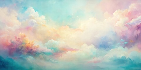 Pastel Dream A Tranquil Abstract Artwork in Soft Hues for Relaxation and Calmness