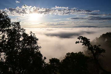 sunset in the clouds