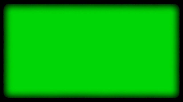 frame video vintage green screen with alpha channel