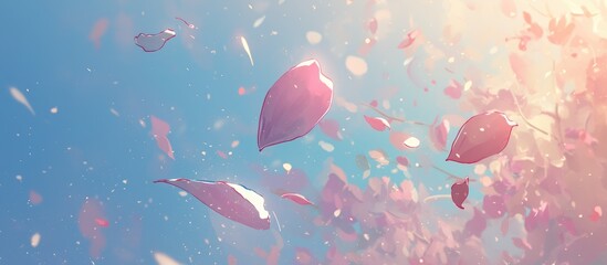 Fototapeta premium Blurred Painting of Flower Petals