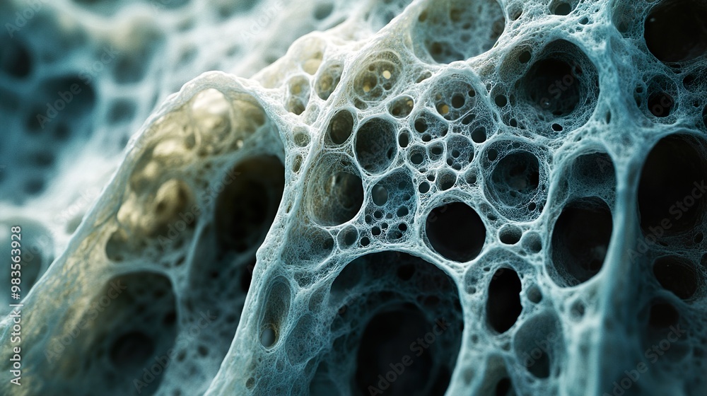 Wall mural abstract cellular structure: a microscopic view