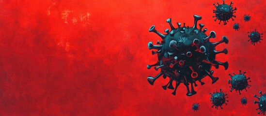 Omicron variant surpasses Delta Rise of a new perilous strain of coronavirus COVID 19 displayed with the phrase on a vibrant red backdrop