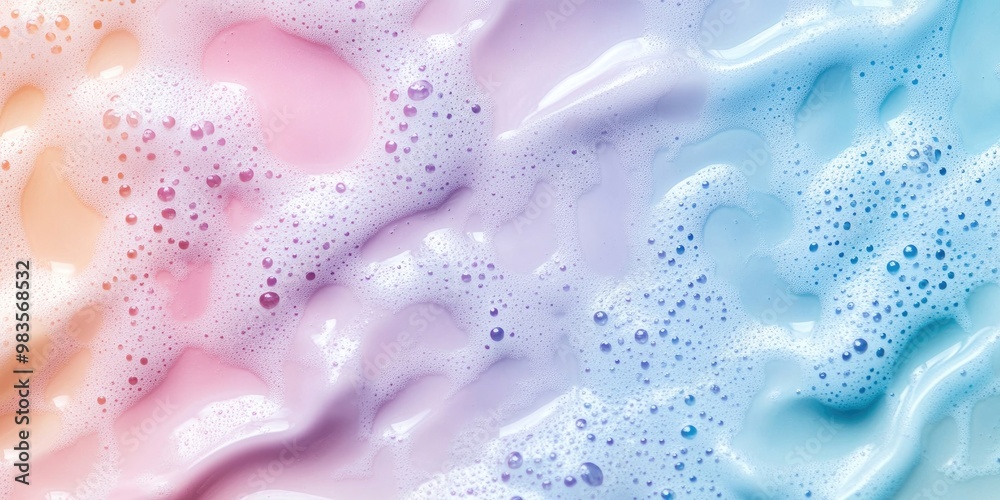 Canvas Prints abstract pastel marble like background with bubbles and foam texture