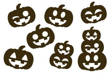 カボチャおばけ素材セット③