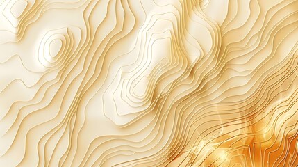 Abstract topographic lines in warm tones create a layered, textured visual effect.