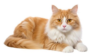 PNG Ginger Cat Lying Down mammal animal kitten.