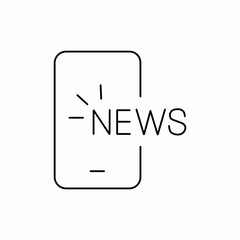 phone news app icon sign vector