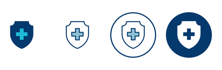 Health insurance icon vector isolated on white background. Insurance health document icon