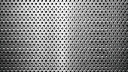 Perforated Steel Sheet Plate Texture Background for Industrial Design Projects