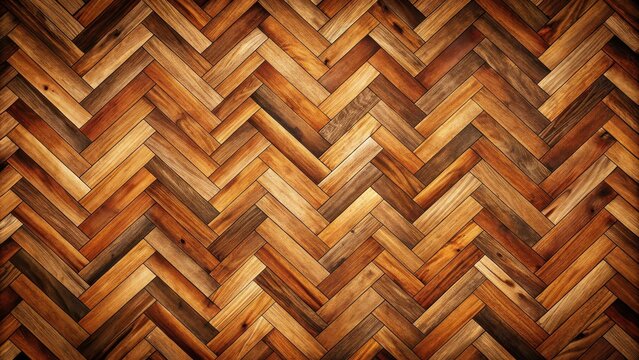 Vintage brown parquet wallpaper with wooden boards for warm nostalgic background
