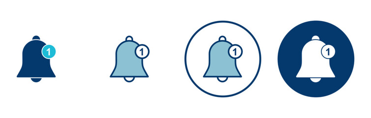 Bell Icon vector isolated on white background. Notification symbol. Bell vector icon