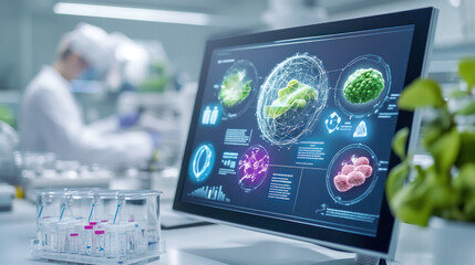 Innovative lab technology showcasing food science analysis and research.