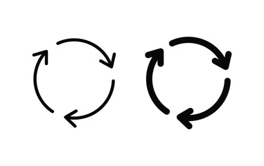Reload icon, Refresh symbol vector