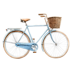 PNG  Vintage bicycle transportation illustration watercolor.