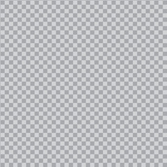 Checkered transparent pattern. Grey grid background. Vector texture.