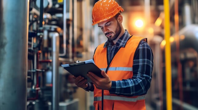 Industrial Worker Safety Inspection Checklist in Factory