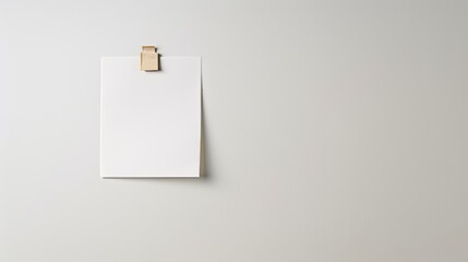 Minimalist reminder note on white page  emphasizing simplicity in office business design