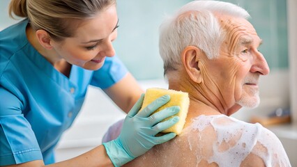 Obraz premium skin, treatment, care, woman, female, health, therapy, body, spa, person, salon, beauty