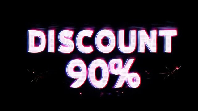 90% discount sale offer