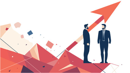 Fototapeta premium business person with arrow