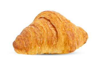 Freshly baked croissant  isolated on transparent png