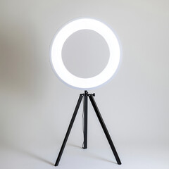 Minimalist Pop-Up Photo Booth with LED Ring Light: Contemporary Event Attraction