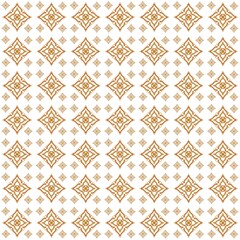 ikat seamless pattern with flowers