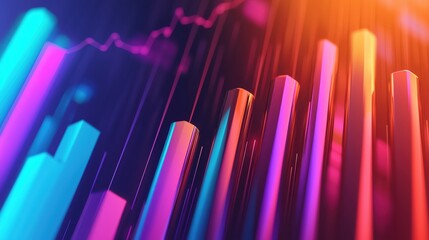 Strategic business planning, gradient background with minimal customer elements