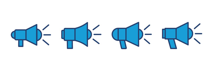 Megaphone icon vector. Loudspeaker icon vector.