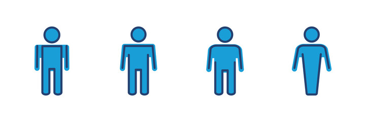 Man icon vector. male icon vector. human symbol