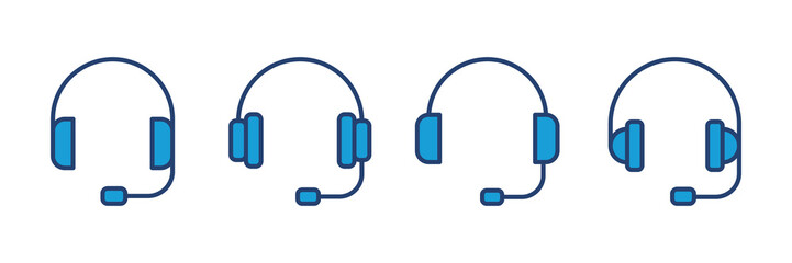 Headphone icon vector. Headvector icon symbols