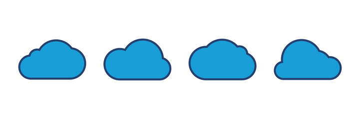 cloud icon vector. cloud vector icon