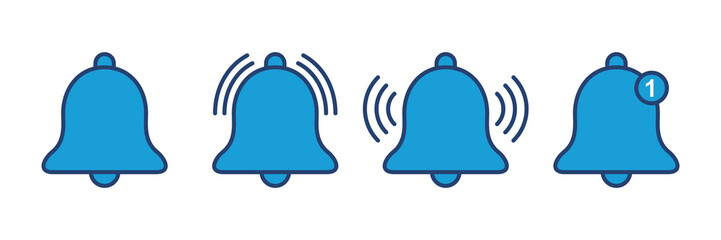 Bell Icon vector. Notification icon for your web site design