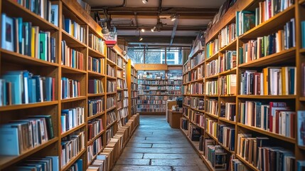 Obraz premium 本屋さんの本棚