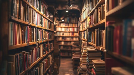 Obraz premium レトロな本屋さん